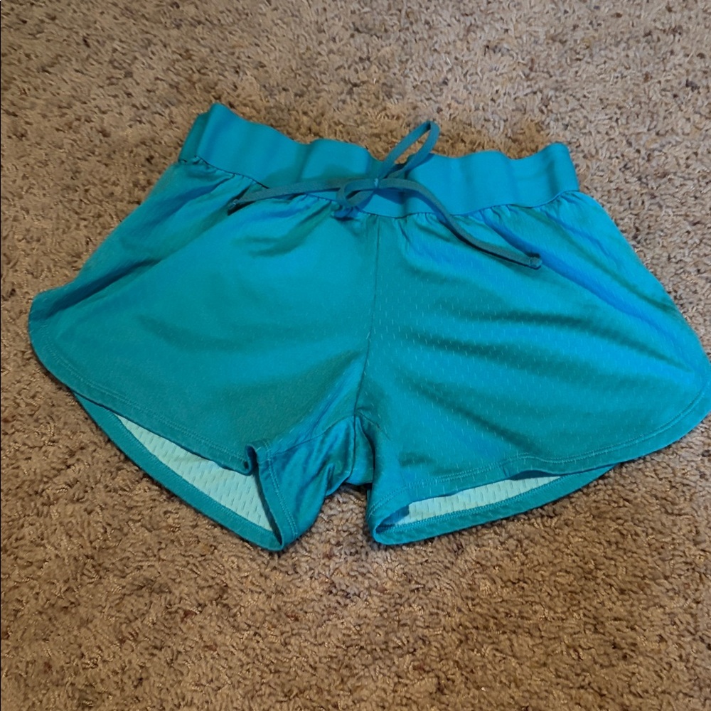 Athletic Works Teal Women's Running/Training Shorts Size XS